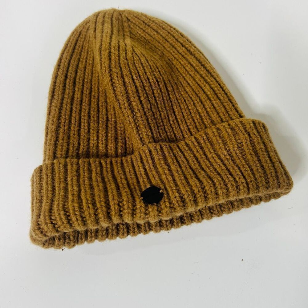 Superdry Brown Winter Beanie Hat Wool Nylon One Size Unisex